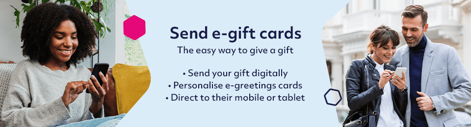 Send e-gift cards, the easy way to give a gift