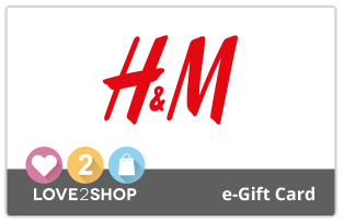 H&M e-Gift Card - available via Love2shop