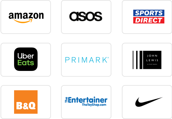 e-gift card brand logos